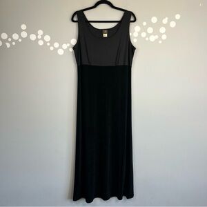 Teddi Evening Vintage Velvet Maxi Dress  Black Size 14